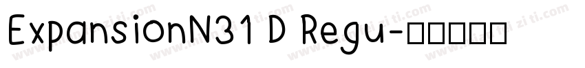 ExpansionN31 D Regu字体转换